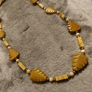 Brownstone and Jasper Necklace